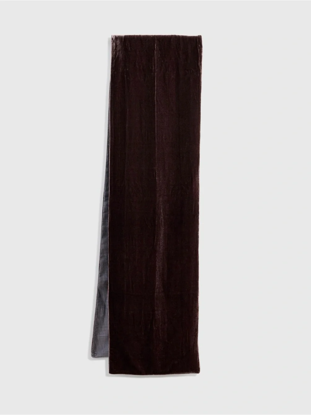 John Varvatos Velvet Maxi Skirt in Deep Brown